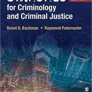 Statistics For Criminology And Criminal Justice 4th Edition Bachman - Test Bank