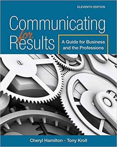 Communicating for Results 11th Edition by Cheryl Hamilton - Test Bank