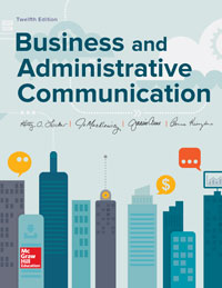 Business and Administrative Communication A Locker 12e - Test Bank