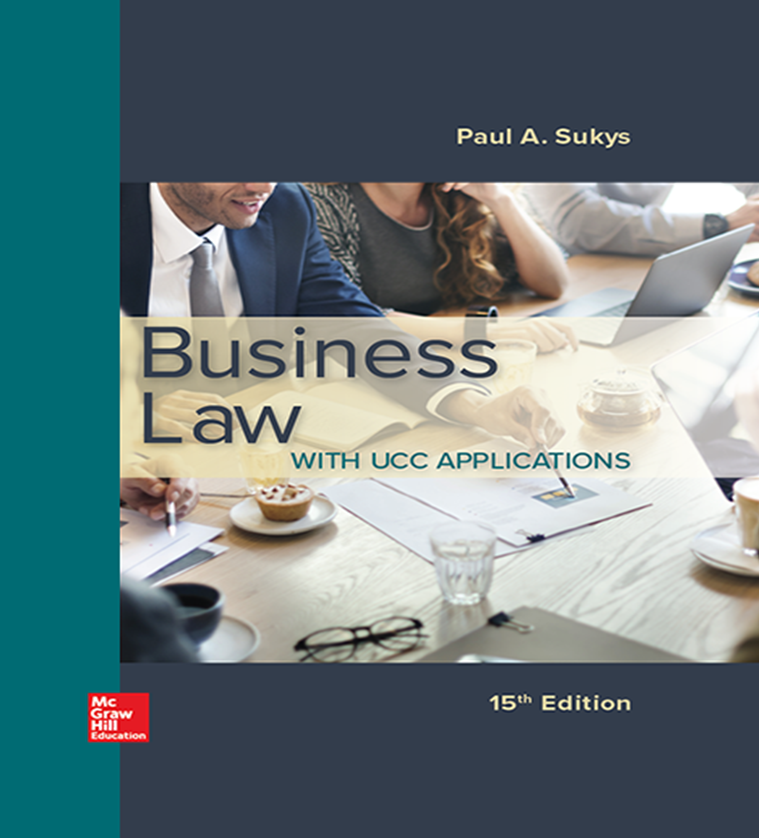 Business Law with UCC Applications Paul Sukys 15e - Test Bank