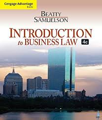 Cengage Advantage Books Introduction to Business Law 4th Edition by Jeffrey F. Beatty - Test Bank
