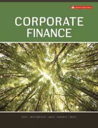 Corporate Finance, 8th Canadian Edition by Stephen A. Ross - Test Bank