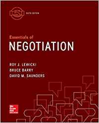 Essentials of Negotiation 6th Edition by Roy J Lewicki Irving -Test Bank