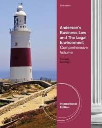 Anderson's Business Law and the Legal Environment Comprehensive International Edition, 21st Edition by David P. Twomey - Test Bank