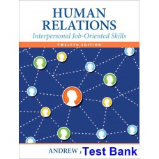 Human Relations Interpersonal Job-Oriented Skills 12th Edition DuBrin Test Bank
