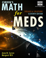 Curren's Math for Meds Dosages and Solutions 11Th Edition - Test Bank