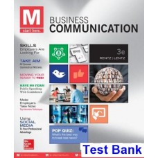 M Business Communication 3rd Edition by Rentz - Test Bank