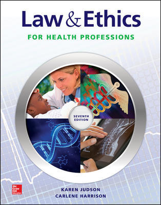 Law & Ethics For Health Professions 7Th Edition By Karen Judson - Test Bank