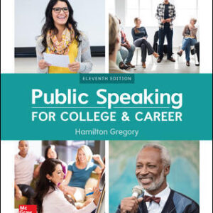 Public Speaking for College And Career 11Th By Hamilton Gregory - Test Bank