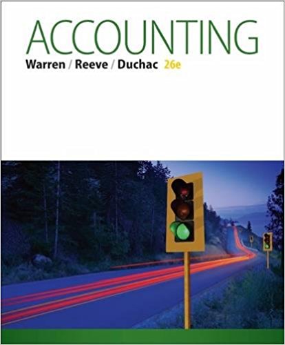 ACCOUNTING 26TH EDITION BY WARREN -TEST BANK