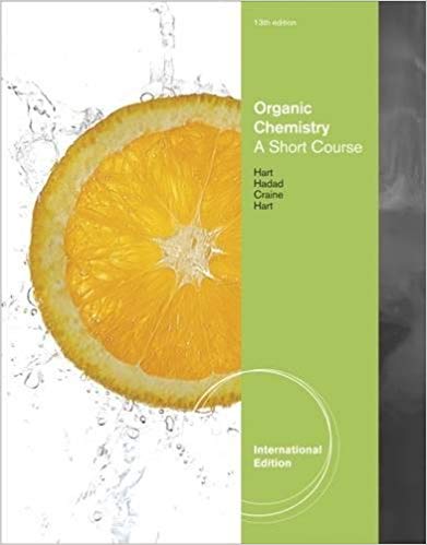 Organic Chemistry A Brief Course International Edition 13th Edition by David J. Hart - Test Bank