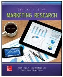 Essentials of Marketing Research 4Th Edition by Joseph Hair, Jr.  - Test Bank