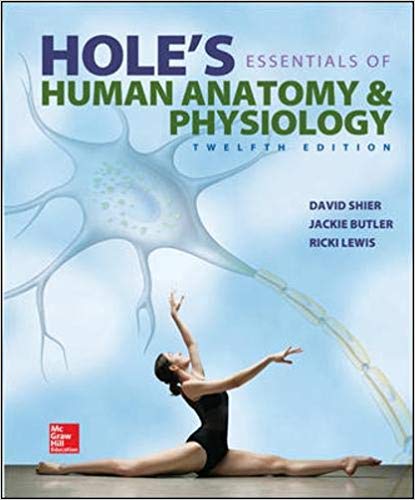 Hole's Essentials of Human Anatomy & Physiology 12th Edition By david Sheir - Test Bank