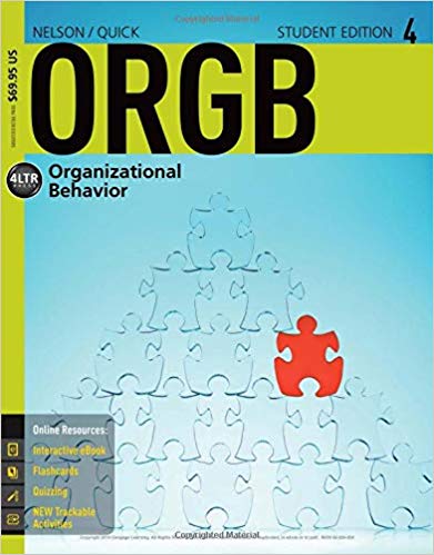 ORGB4 4th Edition by Debra L. Nelson  - Test Bank