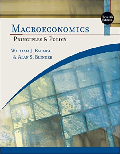 Macroeconomics Principles and Policy 11th Edition by William J. Baumol - Test Bank