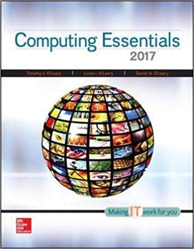 Computing Essentials 2017 26 Ed by OLeary - Test Bank