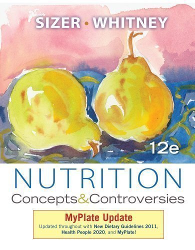 Nutrition Concepts and Controversies My Plate Update 12th Edition By Frances Sizer - Test Bank
