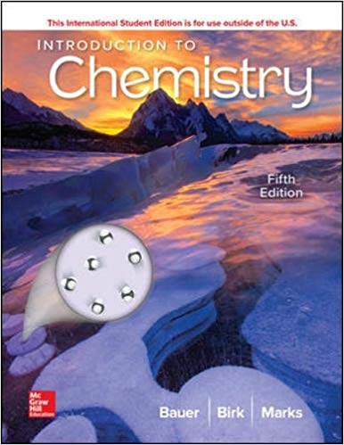 Introduction to Chemistry 5th Edition by Rich Bauer - Test Bank