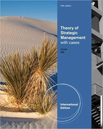 Theory of Strategic Management with Cases International Edition by Charles W. L. Hill  - Test Bank