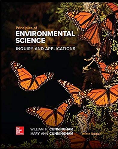 Principles of Environmental Science 9th Edition By William Cunningham  - Test Bank