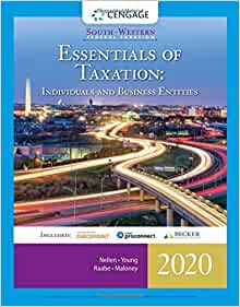 South-Western Federal Taxation 2020 Essentials of Taxation Individuals and Business Entities, 23rd Edition by Annette Nellen - Test Bank