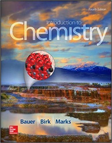 Introduction to Chemistry 4th Edition by Rich Bauer - Test Bank