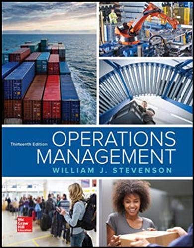 Operations Management 13th Edition by William J Stevenson - Test Bank