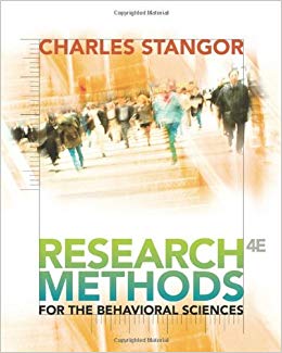 Research Methods for the Behavioral Sciences 4th Edition by Charles Stangor - Test Bank