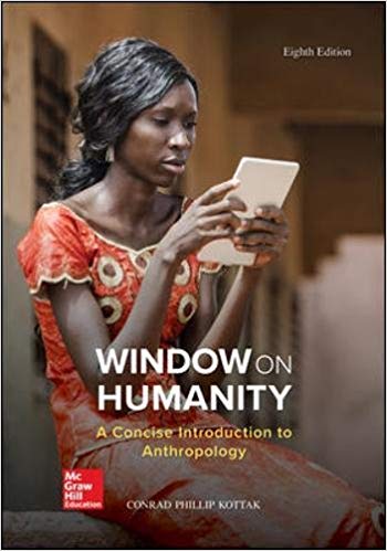 Window on Humanity A Concise Introduction to General Anthropology 8th Edition Conrad Kottak - Test Bank