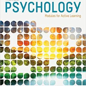 Psychology Modules for Active Learning 13th Edition by Dennis Coon  - Test Bank