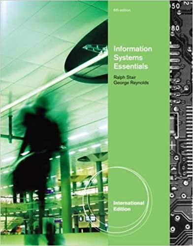Information Systems Essentials International Edition 6th Edition by George Walter Reynolds - Test Bank