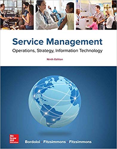 Service Management Operations, Strategy, Information Technology 9th Edition - Test Bank