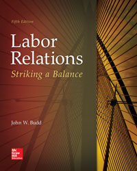 Labor Relations Striking a Balance John Budd 5e - Test Bank