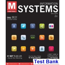M Information Systems 2nd Edition by Paige Baltza - Test Bank