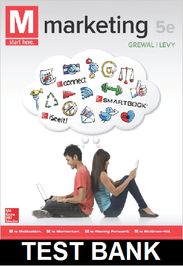 M Marketing 5th Edition by Grewal - Test Bank