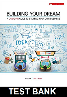 Building Your Dream Canadian 10th Edition By Good - Test Bank
