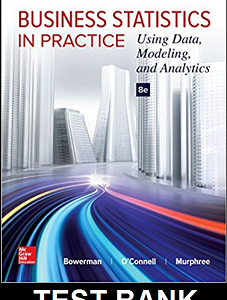 Business Statistics In Practice 8th Edition By Bowerman - Test Bank