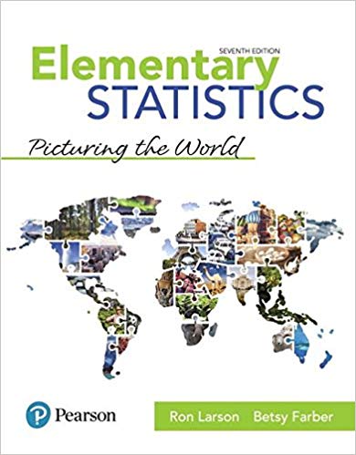 Elementary Statistics Picturing the World 7th Edition by Ron Larson - Test Bank