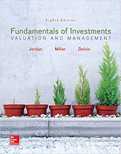Fundamentals of Investments 8th Edition by Bradford Jordan -Test Bank