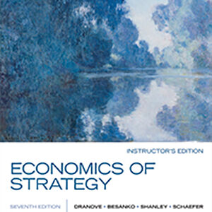 Economics Of Strategy 7th Edition By David Dranove - Test Bank