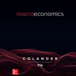 Macroeconomics David Colander 11e - Test Bank