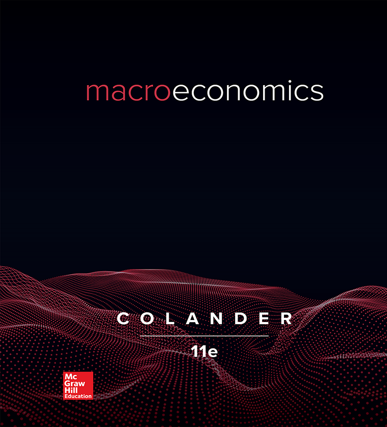 Macroeconomics David Colander 11e - Test Bank