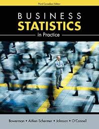 Business Statistics In Practice, 3rd Canadian Edition By Bruce - Test Bank