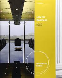 Law for Business International Edition 17th Edition by Janet Ashcroft - Test Bank