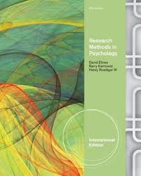 Research Methods in Psychology International Edition  9th Edition by David G - Test Bank