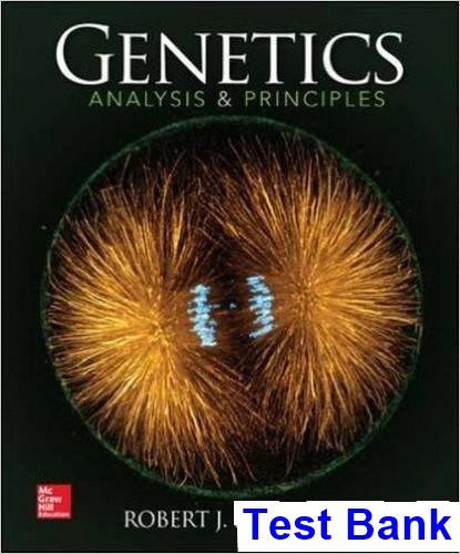 Genetics Analysis and Principles 5th Edition by Brooker - Test Bank
