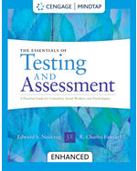 Essentials of Testing and Assessment A Practical Guide for Counselors, Social Workers, and Psychologists, Enhanced , 3rd Edition By Edward S. Neukrug- Test Bank
