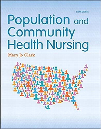 Population And Community Health Nursing  6 Ed By Mary JO Clark