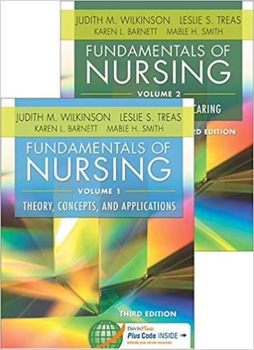 Fundamentals Nursing Vol 1 3rd Edition By Wilkinson Treas