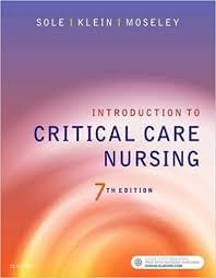Introduction Critical Care Nursing 7th Edition Sole Klein